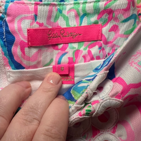 Lilly Pulitzer Tawney Skort Multi Peony for Your Thoughts Size 8 NWOT - Picture 5 of 10